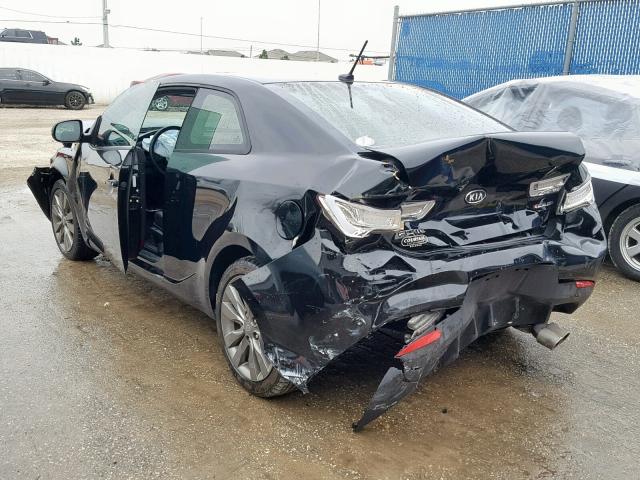 KNAFW6A34B5409545 - 2011 KIA FORTE SX BLACK photo 3