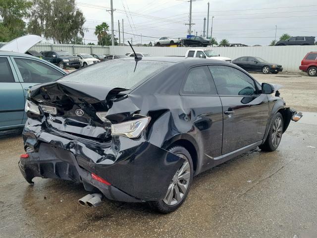 KNAFW6A34B5409545 - 2011 KIA FORTE SX BLACK photo 4