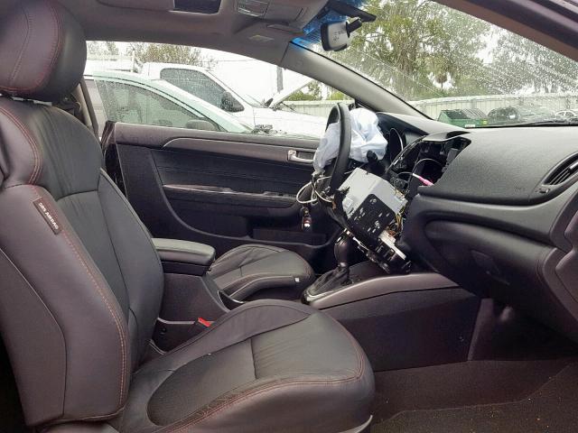 KNAFW6A34B5409545 - 2011 KIA FORTE SX BLACK photo 5