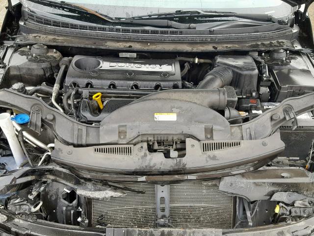 KNAFW6A34B5409545 - 2011 KIA FORTE SX BLACK photo 7