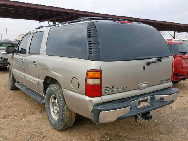 3GNEC16Z72G326134 - 2002 CHEVROLET SUBURBAN C GOLD photo 3