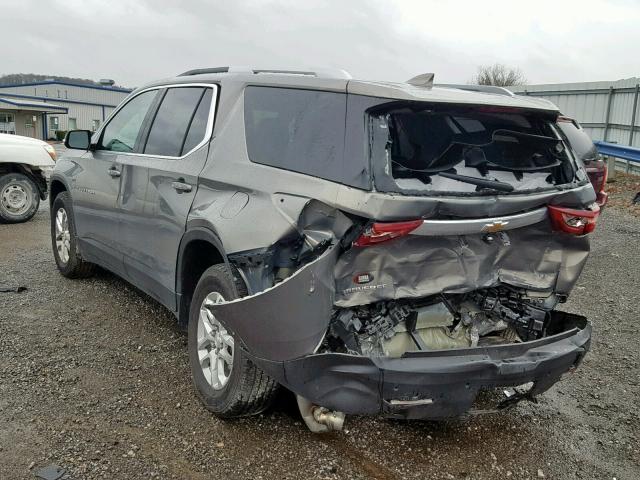1GNERGKWXJJ213675 - 2018 CHEVROLET TRAVERSE L GRAY photo 3