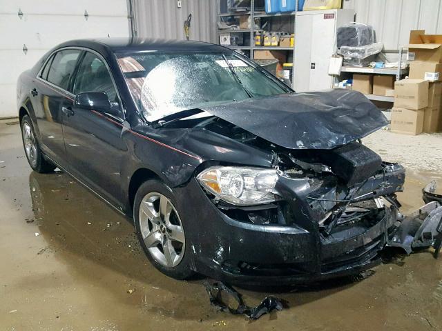 1G1ZC5EB1AF128129 - 2010 CHEVROLET MALIBU 1LT BLACK photo 1