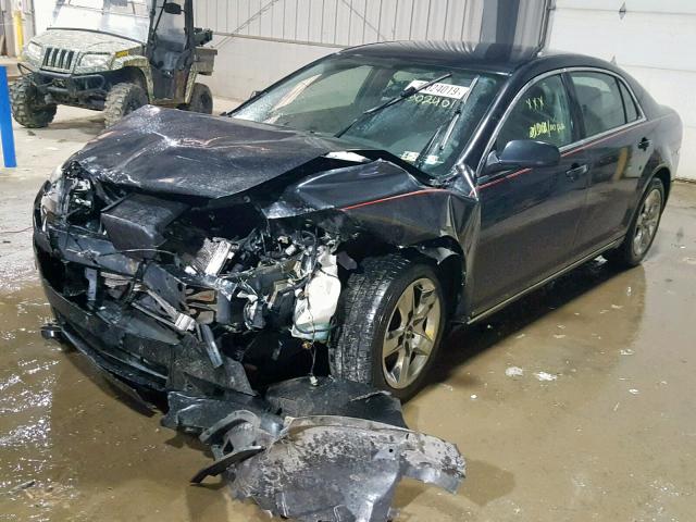1G1ZC5EB1AF128129 - 2010 CHEVROLET MALIBU 1LT BLACK photo 2