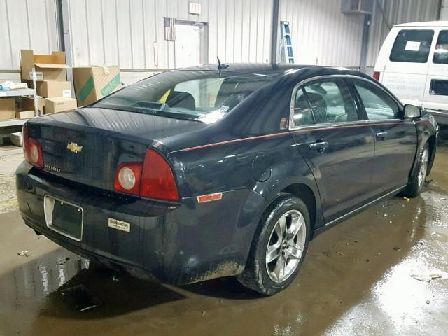 1G1ZC5EB1AF128129 - 2010 CHEVROLET MALIBU 1LT BLACK photo 4