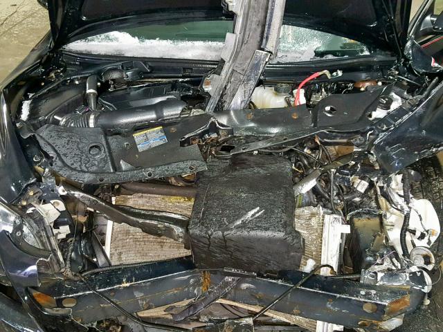 1G1ZC5EB1AF128129 - 2010 CHEVROLET MALIBU 1LT BLACK photo 7