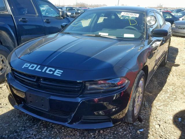 2C3CDXKT3JH303972 - 2018 DODGE CHARGER PO BLACK photo 2