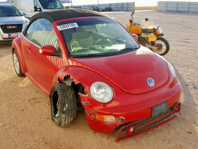 3VWCD31Y65M365307 - 2005 VOLKSWAGEN NEW BEETLE 红色 照片 1