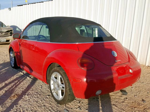 3VWCD31Y65M365307 - 2005 VOLKSWAGEN NEW BEETLE 红色 照片 3