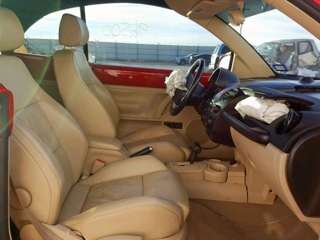 3VWCD31Y65M365307 - 2005 VOLKSWAGEN NEW BEETLE 红色 照片 5