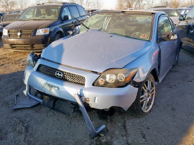 JTKDE167080272162 - 2008 TOYOTA SCION TC ლურჯი ფოტო 2