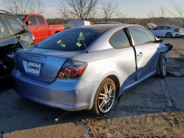 JTKDE167080272162 - 2008 TOYOTA SCION TC ლურჯი ფოტო 4