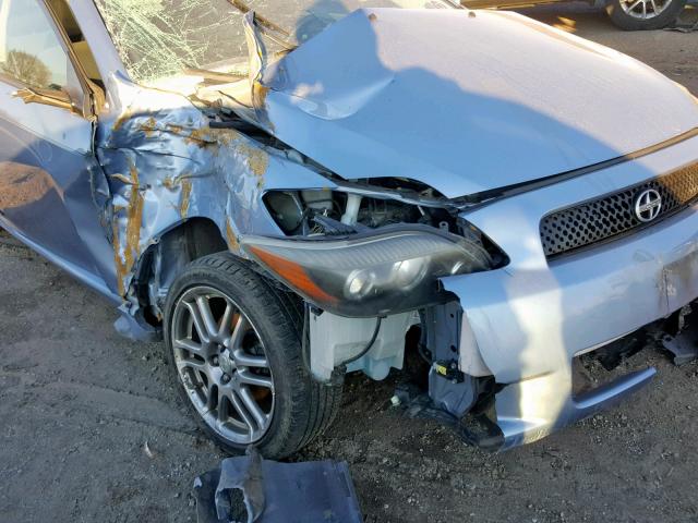 JTKDE167080272162 - 2008 TOYOTA SCION TC ლურჯი ფოტო 9