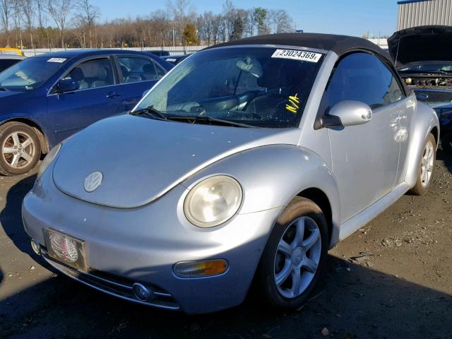 3VWCD21Y34M300813 - 2004 VOLKSWAGEN NEW BEETLE Gümüş foto 2