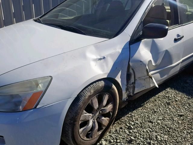 1HGCM56137A184919 - 2007 HONDA ACCORD VAL WHITE photo 9