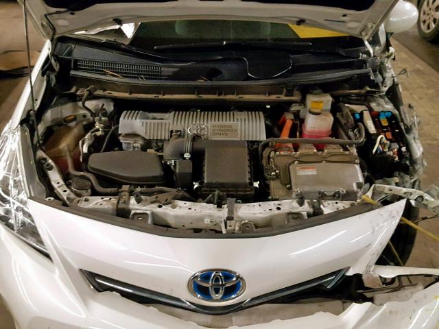 JTDZN3EUXC3155096 - 2012 TOYOTA PRIUS V WHITE photo 7