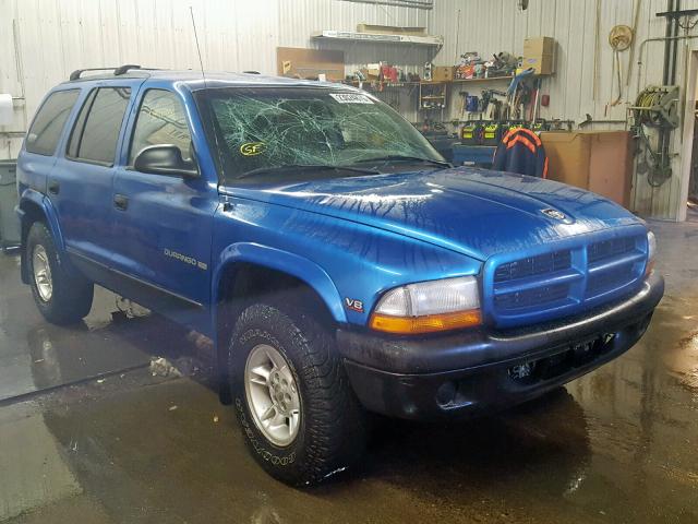 1B4HS28Y3WF180970 - 1998 DODGE DURANGO BLUE photo 1