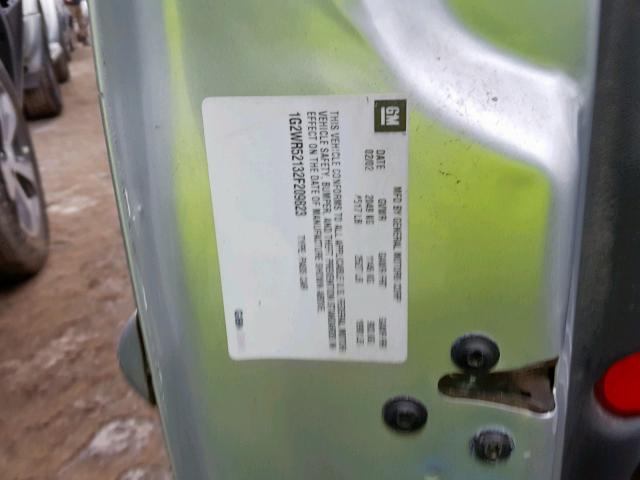 1G2WR52132F209823 - 2002 PONTIAC GRAND PRIX GRAY photo 10