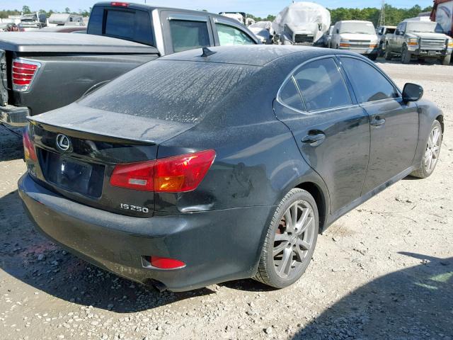 JTHBK262685063298 - 2008 LEXUS IS 250 BLACK photo 4