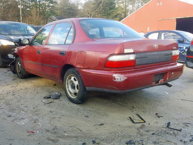 2T1BA02E3TC126250 - 1996 TOYOTA COROLLA 红色 照片 3