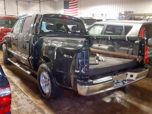 1D7HW58N08S634588 - 2008 DODGE DAKOTA QUA BLACK photo 3