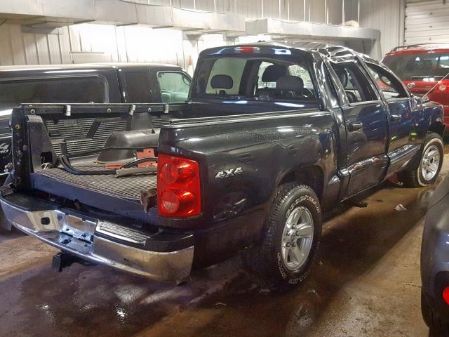 1D7HW58N08S634588 - 2008 DODGE DAKOTA QUA BLACK photo 4