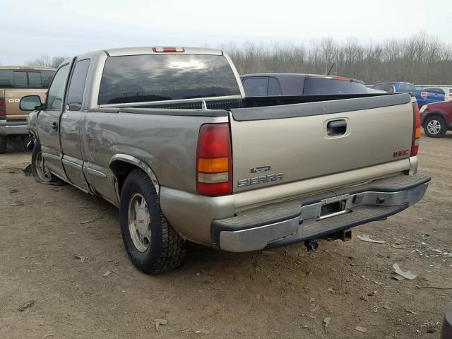 2GTEC19T821242865 - 2002 GMC NEW SIERRA TAN photo 3