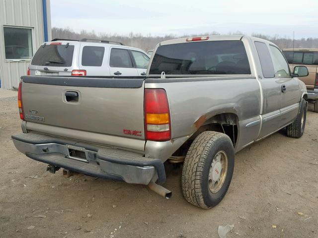 2GTEC19T821242865 - 2002 GMC NEW SIERRA TAN photo 4