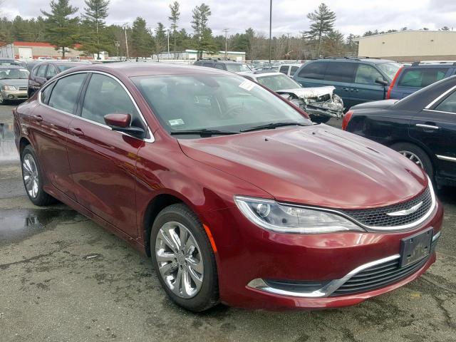 1C3CCCABXGN164847 - 2016 CHRYSLER 200 LIMITE MAROON photo 1