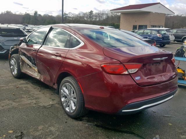 1C3CCCABXGN164847 - 2016 CHRYSLER 200 LIMITE MAROON photo 3