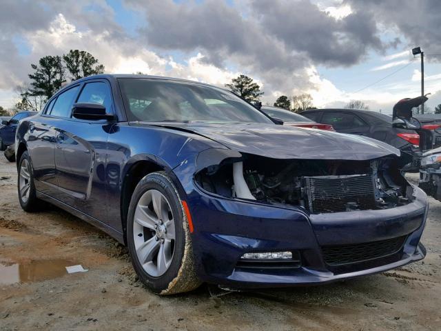 2C3CDXHG5FH878592 - 2015 DODGE CHARGER SX BLUE photo 1