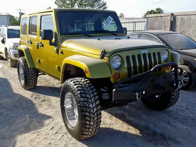 1J4GA39168L531779 - 2008 JEEP WRANGLER U GREEN photo 1