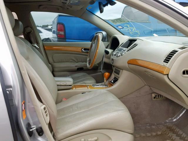 JNKBF01A73M101837 - 2003 INFINITI Q45 GRAY photo 5