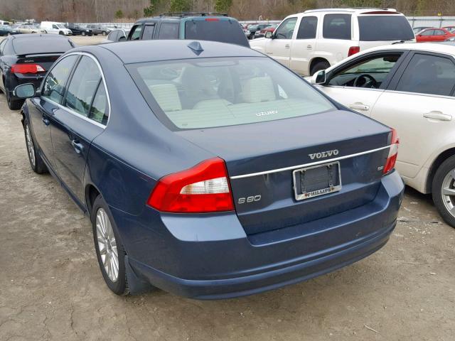 YV1AS982X71028590 - 2007 VOLVO S80 3.2 BLUE photo 3