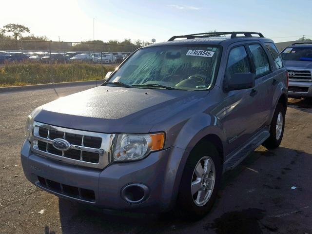 1FMCU02Z18KA75217 - 2008 FORD ESCAPE XLS GRAY photo 2