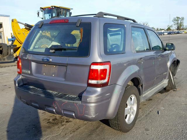 1FMCU02Z18KA75217 - 2008 FORD ESCAPE XLS GRAY photo 4