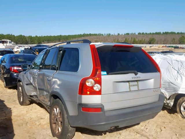 YV1CY59H341110093 - 2004 VOLVO XC90 GRAY photo 3