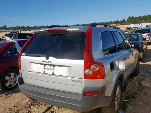 YV1CY59H341110093 - 2004 VOLVO XC90 GRAY photo 4