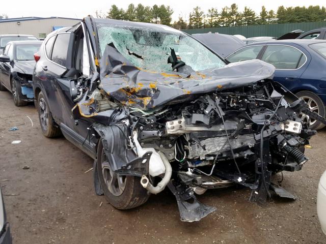 7FARW2H52KE000396 - 2019 HONDA CR-V EX GRAY photo 1