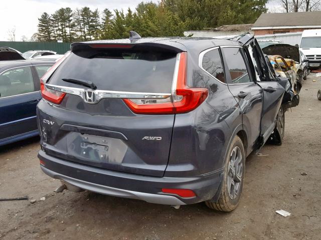 7FARW2H52KE000396 - 2019 HONDA CR-V EX GRAY photo 4