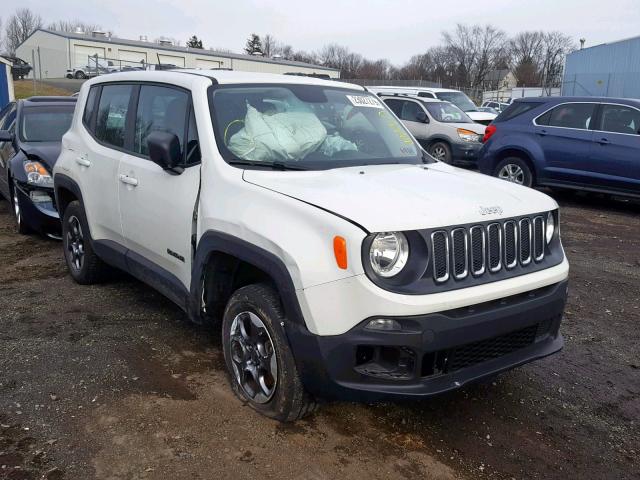 ZACCJBAT4GPD18660 - 2016 JEEP RENEGADE S WHITE photo 1