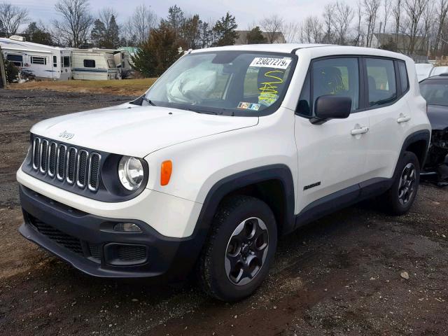 ZACCJBAT4GPD18660 - 2016 JEEP RENEGADE S 白色 照片 2