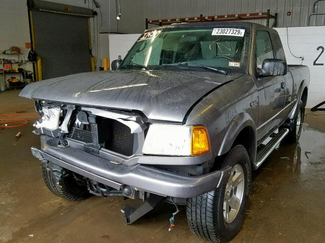 1FTZR45E05PB09274 - 2005 FORD RANGER SUP GRAY photo 2