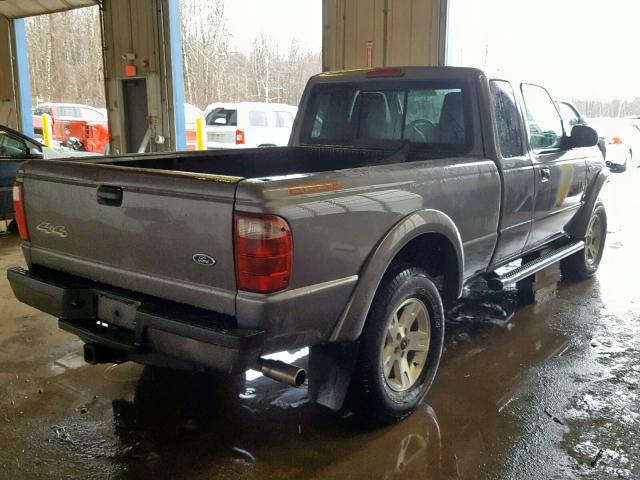 1FTZR45E05PB09274 - 2005 FORD RANGER SUP GRAY photo 4