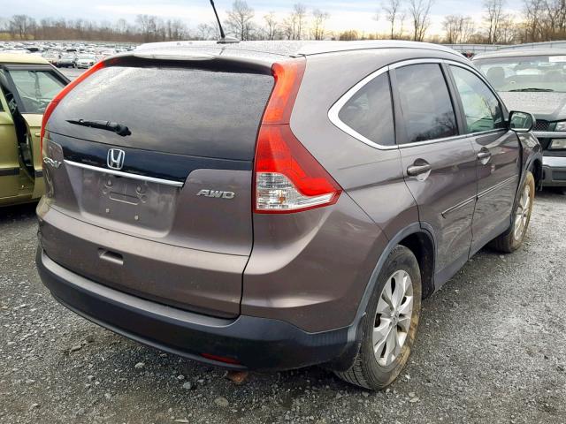 5J6RM4H7XCL022895 - 2012 HONDA CR-V EXL CHARCOAL photo 4