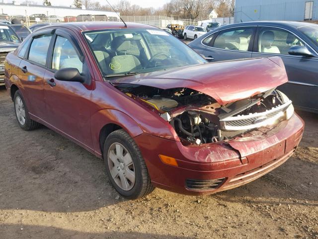 1FAHP34N17W138276 - 2007 FORD FOCUS ZX4 RED photo 1