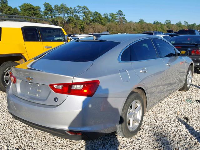 1G1ZB5STXHF160913 - 2017 CHEVROLET MALIBU LS SILVER photo 4