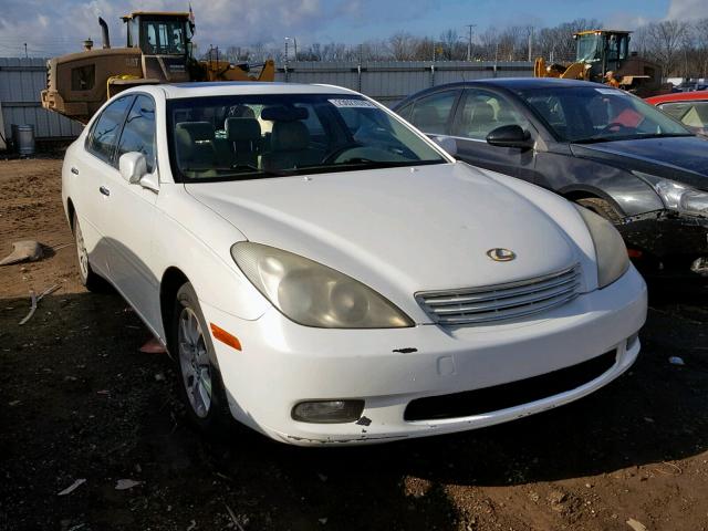 JTHBF30G130090963 - 2003 LEXUS ES 300 WHITE photo 1