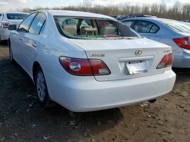 JTHBF30G130090963 - 2003 LEXUS ES 300 WHITE photo 3