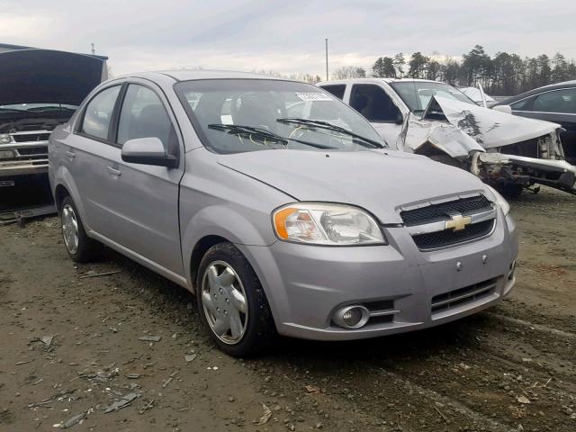 KL1TG5DEXAB113477 - 2010 CHEVROLET AVEO LT SILVER photo 1